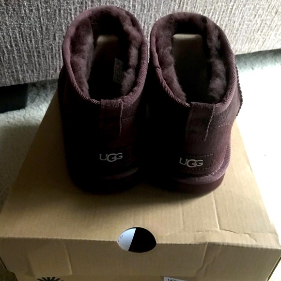 Authentic New Ugg Ultra Mini Boots Kids’ 6 (Women’s 7.5) HTF Burnt Cedar (Brown) - Picture 5 of 7